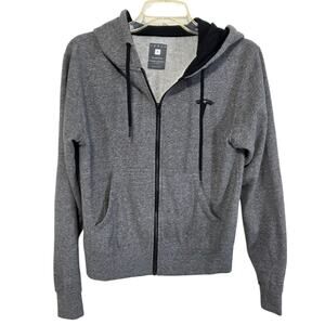 Tesla Womens Full Zip Peppered Full Zip Hoodie Small